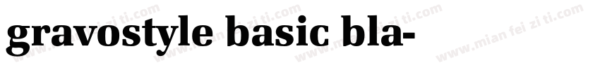 gravostyle basic bla字体转换